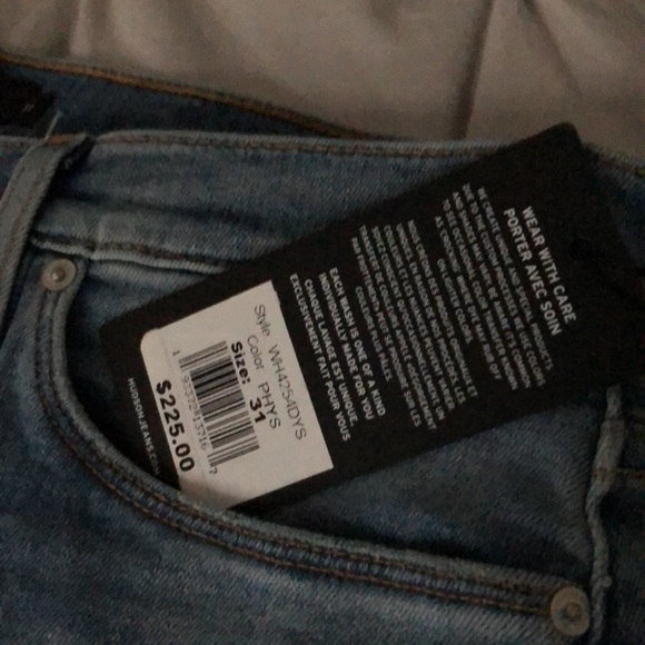 💥HP💥 HUDSON Los Angeles Barbara  Skinny front slit raw hem sz 31 - Picture 8 of 12